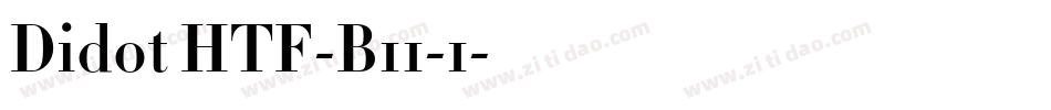 Didot HTF-B11-1字体转换